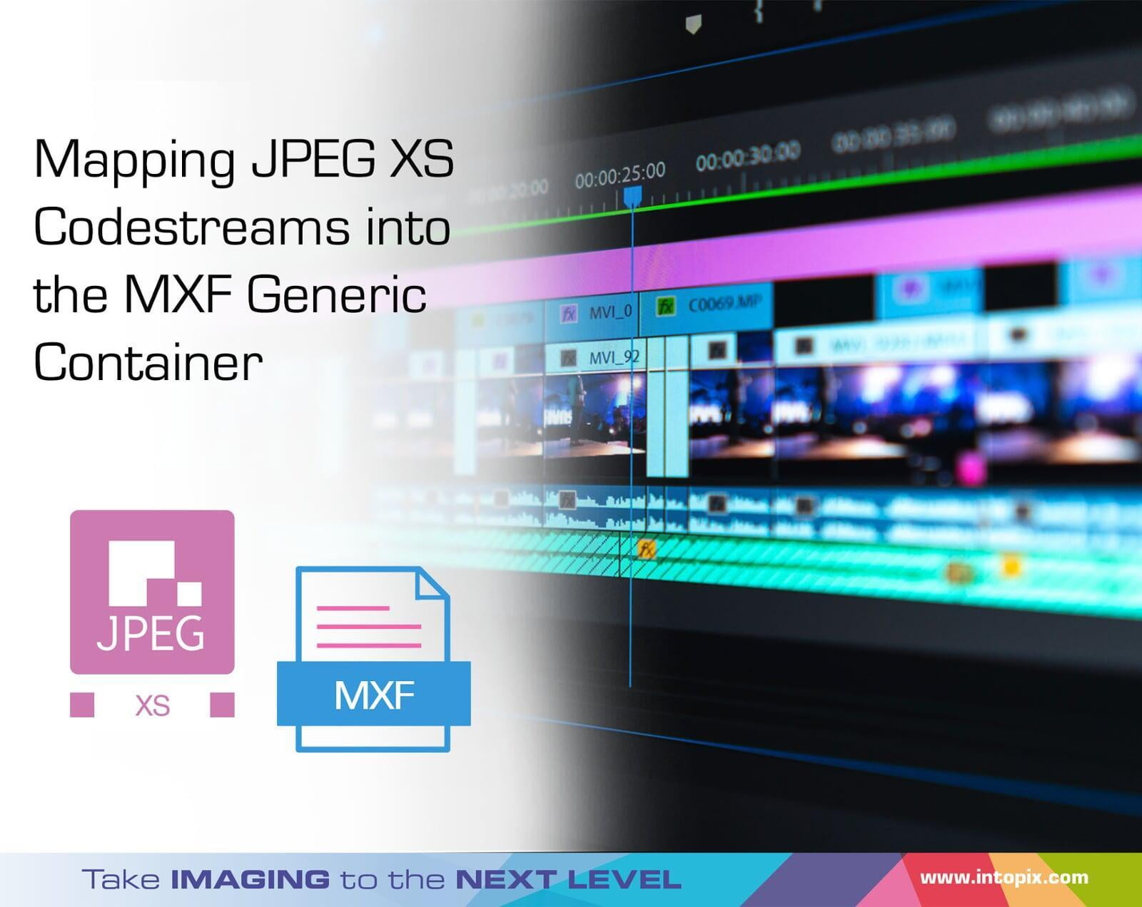 JPEG XS 코드 스트림을 MXF 일반 컨테이너에 매핑
